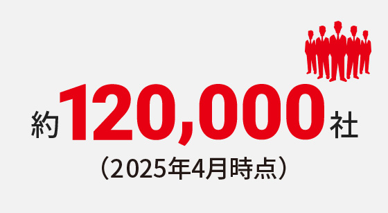 約10,000社（2024年10月時点）
